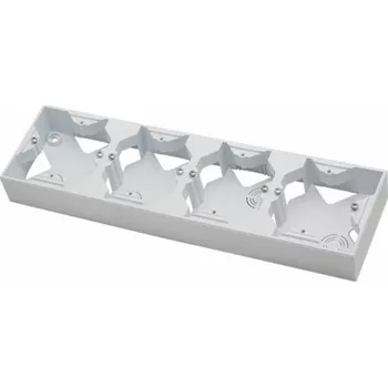 Elektroinstalační krabice Ospel ARIA Čtyřnásobná instalační krabice bílá PNP-4U/00