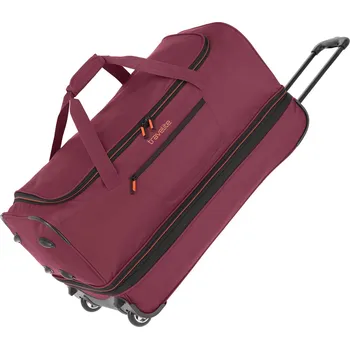 Módní doplněk Travelite Basics Cestovní taška na kolečkách M 70 cm Červená Bordeaux Rozšiřitelná