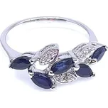 Jan Kos jewellery Stříbrný prsten se safírem MHT-3287/S1159