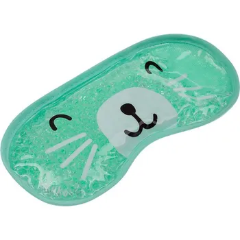 Chladicí sáček Akuku Kočička gelový polštářek zelený