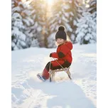 Kocour Mourek KOMBINÉZA ČERVENÁ s BERÁNKEM Velikost 122