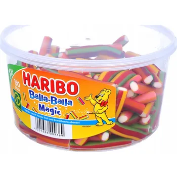 Bonbon Haribo Balla Balla Magic - barevné želé pendreky 1200g