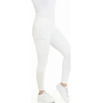 Jezdecké kalhoty EQUITHÈME Legíny jezdecké Brigitte Equithème, s gripem, dámské, bílé 42