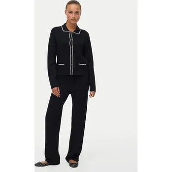 Dámská móda Vero Moda Úpletové kalhoty Gold 10337637 Černá Loose Fit L