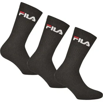 Pánská móda Ponožky FILA Crew Tennis 3-pack Unisex black 43-46