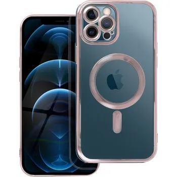 Pouzdro na mobilní telefon Pouzdro ELECTRO MAG COVER kompatibilní s MagSafe pro IPHONE 12 Pro Max rose gold