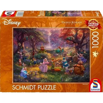 Puzzle Schmidt Spiele 58040 Thomas Kinkade, Disney, Robin Hood, puzzle s 1000 dílky