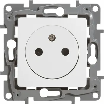 Elektrická zásuvka Legrand Jednozásuvka NILOE w/u 16A IP21 s bílými žaluziemi - 664737