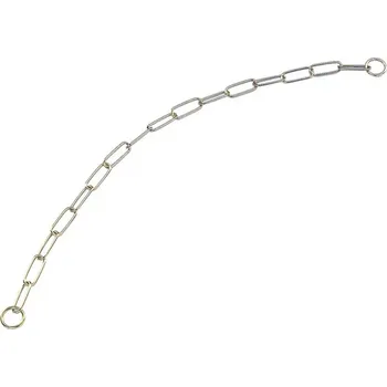 Obojek pro psa Nobby řetízkový obojek velká oka zlatá barva 55cm