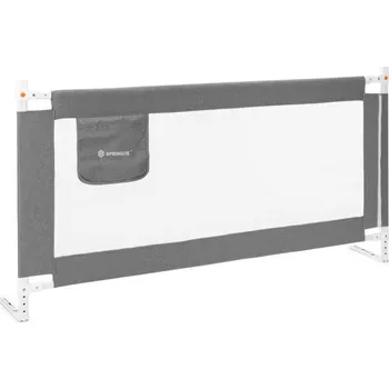 Dětsný nábytek Zábrana na postel 200 cm SPRINGOS HA7526 šedá