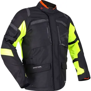 Moto bunda Bunda na motorku RICHA Brutus GTX černo-fluo žlutá výprodej - II. jakost