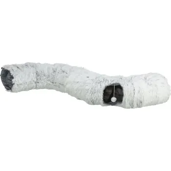 Pro kočku TRIXIE HARVEY plyšový hrací tunel / donut, ø 25 cm/160 cm, šedá