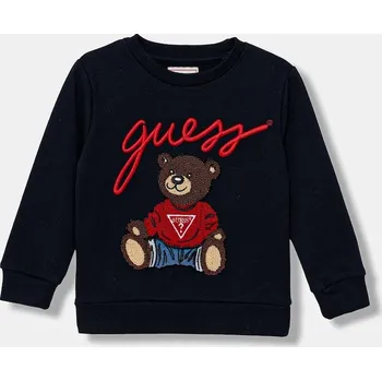 Pánská mikina Dětská bavlněná mikina Guess H5RT01.KAD74.PPY2 námořnická modř 59X, vel. 122-125