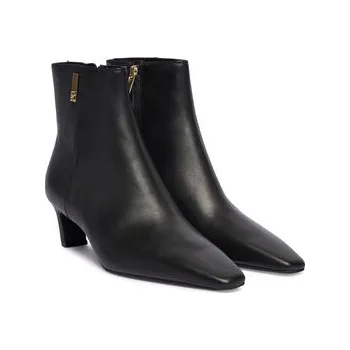 Dámská móda Polokozačky Tommy Hilfiger Th Square Toe Kitten Bootie FW0FW08768 Černá 41
