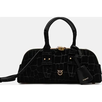 Kabelka Nubuková kabelka Pinko Horizontal 105334.A2YW černá 99X, vel. ONE SIZE