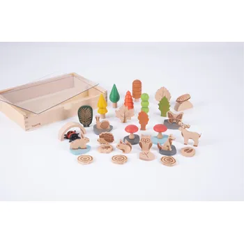 Dřevěná hračka Tickit - Dřevěná sada lesní stezky