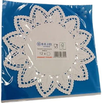 Kajm Dortová krajka kulatá 20 cm 12ks Varianta: 20 cm