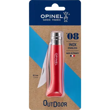 kapesní nůž Turistický nůž Opinel Inox Origins No.08 Blister - red/red