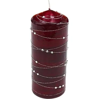 Zahradní dekorace Dekohelden24 Elegantní sloupová svíčka, stolní svíčka, dekorativní svíčka, vosková svíčka s motivem