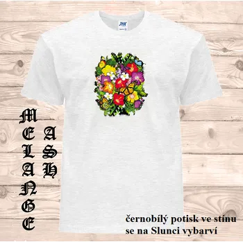 detske-bavlnene_tricko_uv_potisk_Ibisek Barva: Heather grey - vřesově šedá, velikost: 152