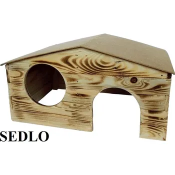 Dřevěná budka Sedlo 5 pro králíka