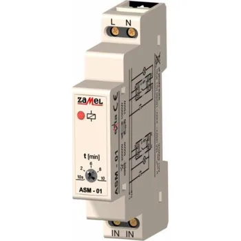 vypínač a zásuvka Zamel Schodišťový vypínač 16A 48mA 1NO 230V AC ASM-01