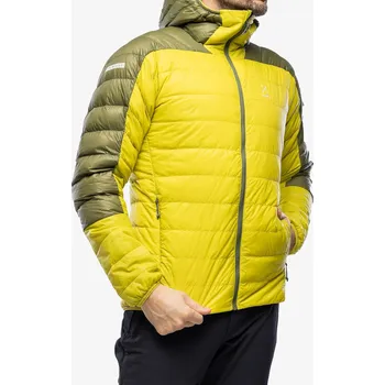 Péřová bunda Haglofs L.I.M Down Hood - aurora/olive green