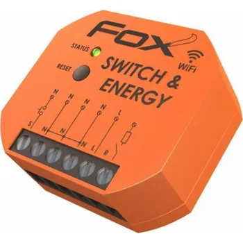 Relé F&F Jednoduché relé s ovládáním síťových parametrů Switch&ampEnergy Wi-R1S1-P