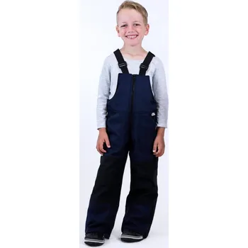 Chlapecké kalhoty Kocour Mourek Kalhoty zimní s laclem z beránka modro/černé Velikost 122