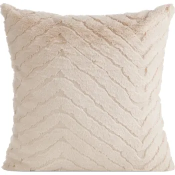 Povlak na dekorativní polštářek Kožešinový povlak na polštář KATE - béžový