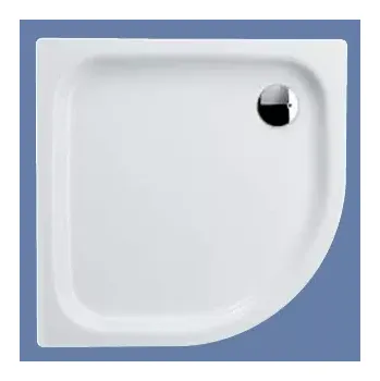 Sprchová vanička sprchová vanička Kaldewei Zirkon 80/80/6,5 model 511, čtvrtkruhová smaltovaná ocel, bílá