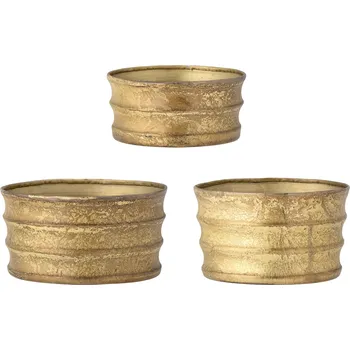 Obal na květináč Bloomingville, Obaly na květináče Lucilla, zlaté, 3 ks. - Formadore