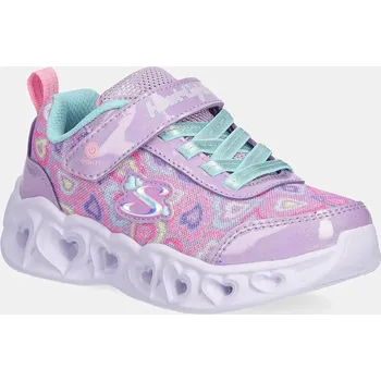 Chlapecké tenisky Dětské sneakers boty Skechers HEART LIGHTS 303257L fialová 04X, EUR 33