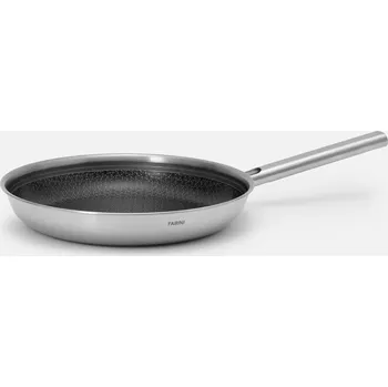 Pánev Pánev Hybrid, Ø 30 cm - Nerezová beznýtová pánev s keramickým hybridním povrchem z vícevrstvé nerezové oceli bez poklice