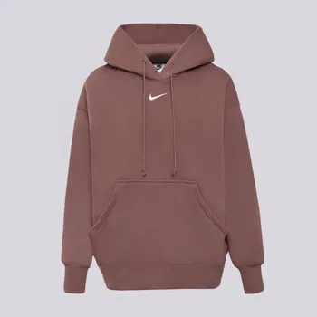 Dámská mikina Nike Mikina S Kapucí Phnx Flc Os Hoodie W Nsw Hnědá Xs
