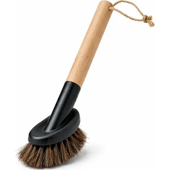 Kartáč na nádobí HITEKO (Smart microfiber system) Kartáč z pravých koňských žíní s dřevěnou rukojetí