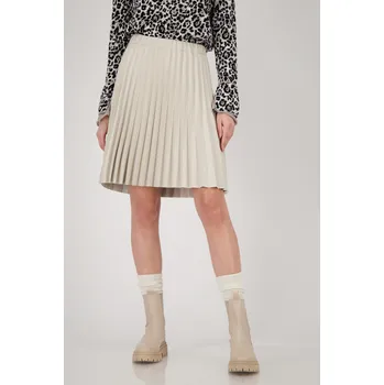 Dámská sukně Sukně Monari 9032 béžová plisé krátká Velikost: 36