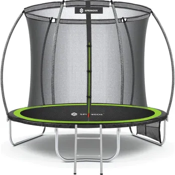 Trampolína Trampolína SPRINGOS PRO 366 cm s vnitřní ochrannou sítí + žebřík
