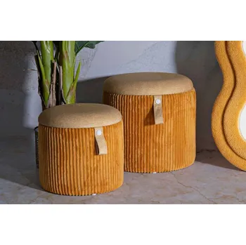 Taburet Sada taburetek Valladolid hořčicová