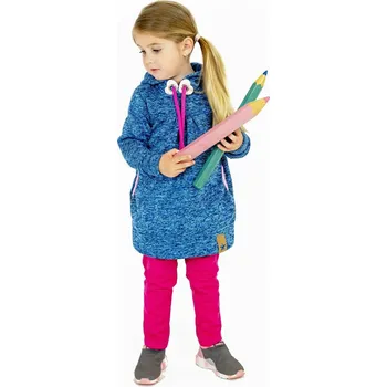 Dívčí šaty Kocour Mourek Mikinošaty modré Velikost 128