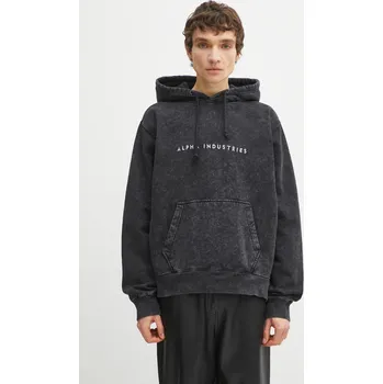 Pánská mikina Mikina Alpha Industries Acid Logo Hoodie, S, černá, 99X