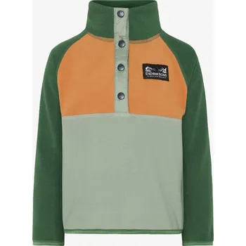 Chlapecká mikina Dětská mikina Didriksons Monte Half Button 4 - light moss