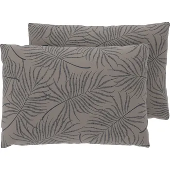 Povlečení LIVARNO® Potah na polštář z mikrovláknitého saténu, 50 x 60 cm, 2 kusy (palmové listy)