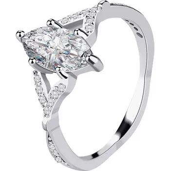 Prsten Elenys stříbrný rhodiovaný prsten Pro princeznu Velikost: 9 (EU: 59-60)