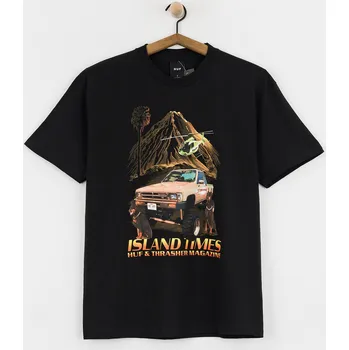 Pánské tričko HUF X Thrasher Island Times (black) M, černá