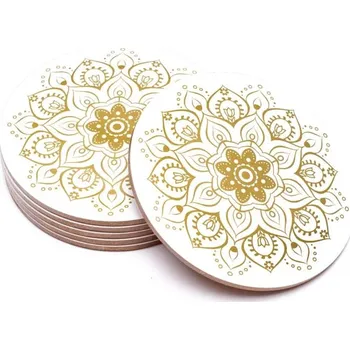 Podložka s Mandalou bílá, zlatá