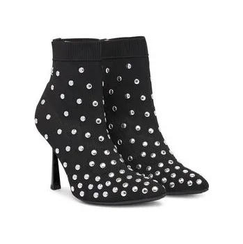 Dámské kozačky Polokozačky KARL LAGERFELD Pandara KL31367 Černá 35