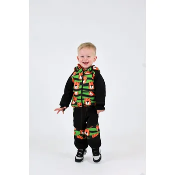 Chlapecká bunda Kocour Mourek Bunda softshellová TYGR s černou s fleecem Velikost 74/80