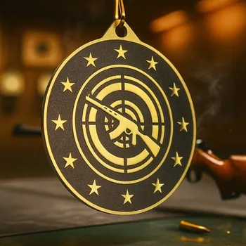 Poháry Bauer Kovová medaile MDM05M25 | Střelba