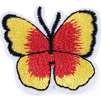 Nažehlovačka motýl žlutá 2 ks